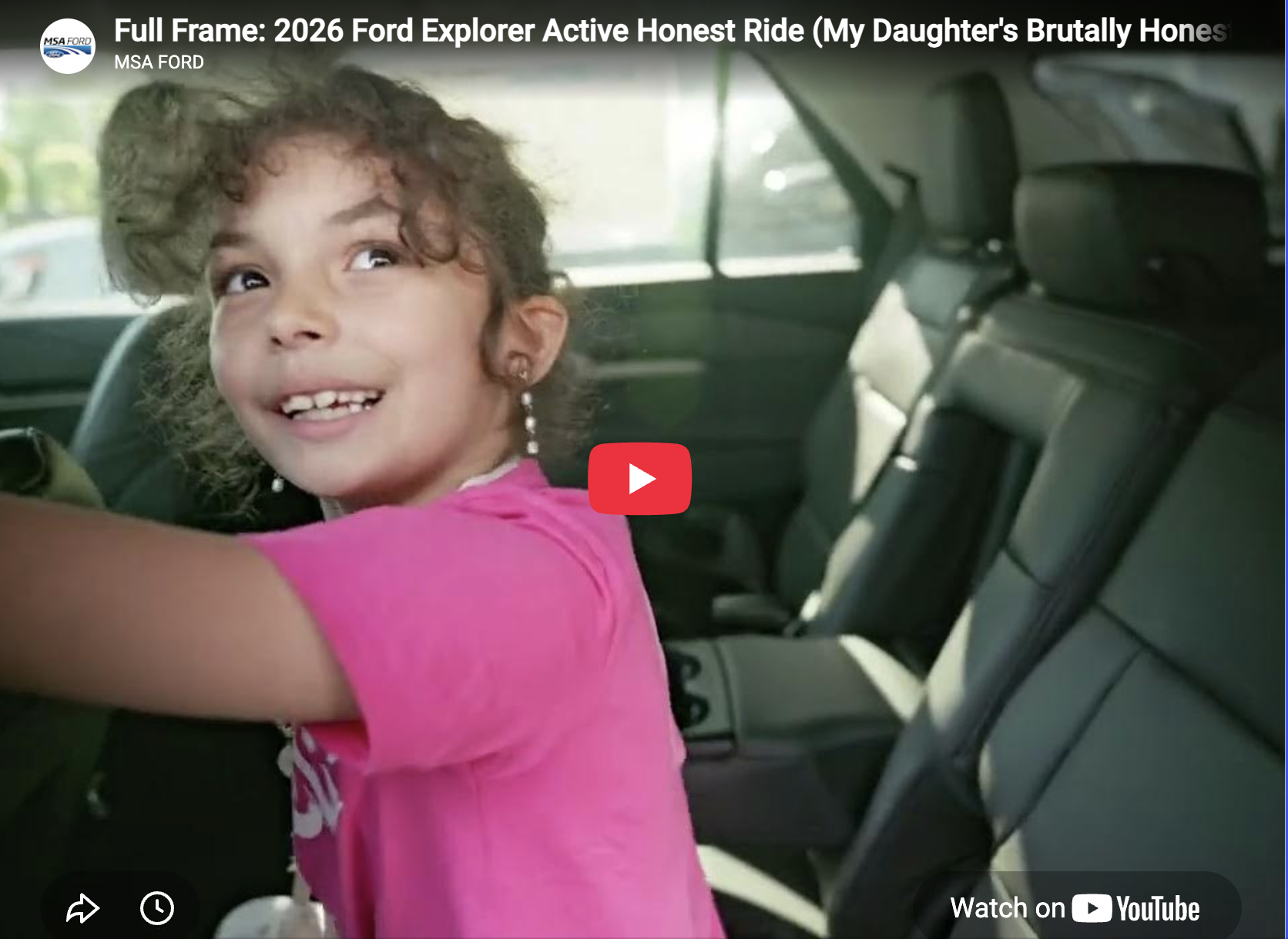 2026 Ford Explorer Active Review: A Dad Let His Daughter Judge It. Her Honest Opinion Was the One That Mattered